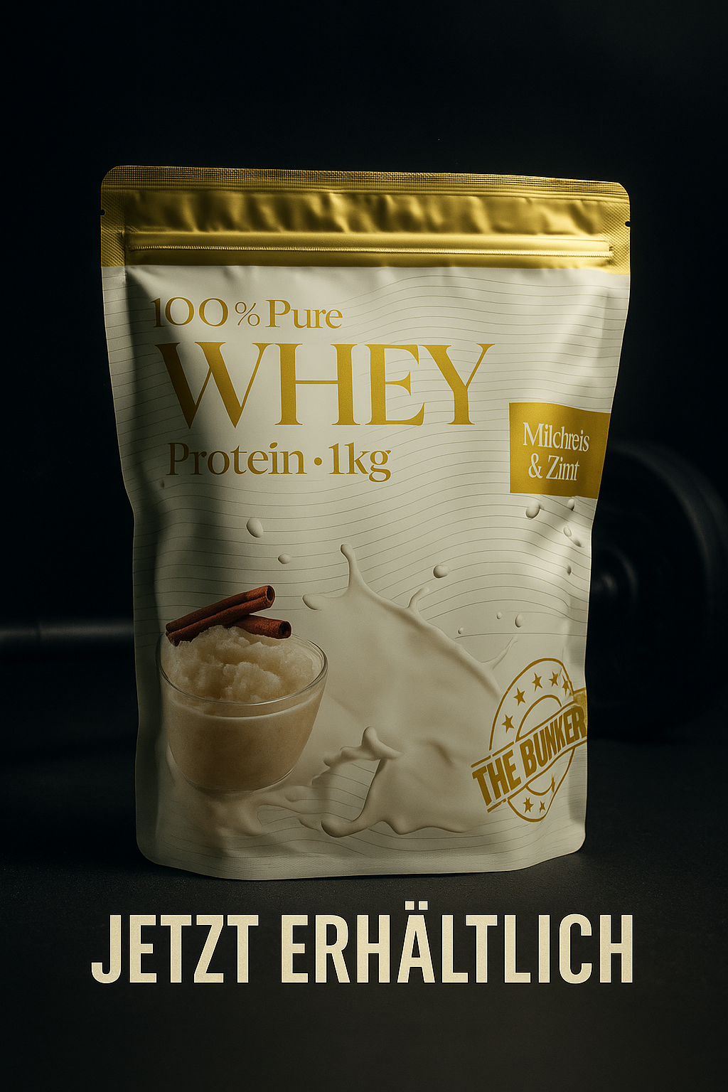 Bunker Nutrition Whey Protein Milchreis & Zimt